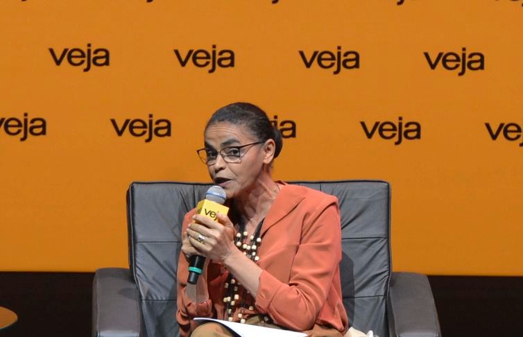 Marina Silva, candidata à Presidência pela Rede, durante sabatina promovida pela revista Veja - Rovena Rosa/Agência Brasil