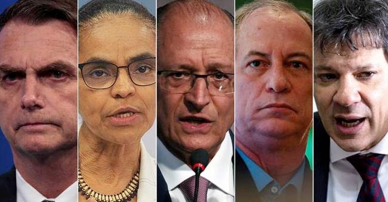 Pesquisa Datafolha: Bolsonaro, 28%; Haddad, 16%; Ciro, 13%; Alckmin, 9%; Marina, 7%