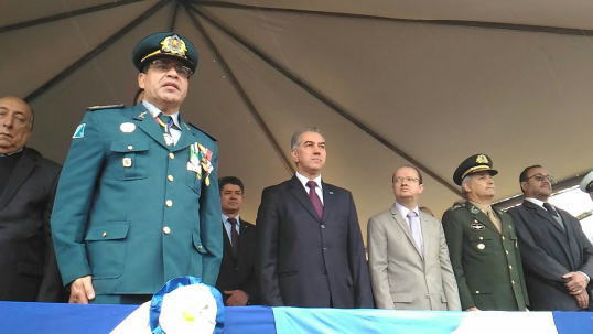 Governador e secretário participaram de evento - Foto: Kleber Clajus/Correio do Estado