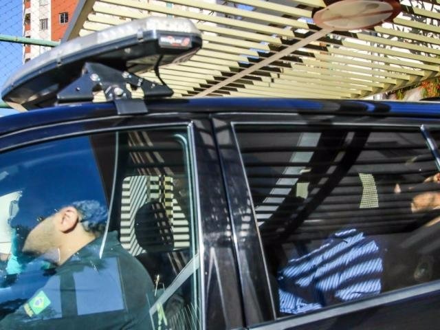 Puccinelli é levado para sede da PF durante 5ª fase da Lama Asfáltica André Bittar/Campo Grande News