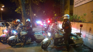 Os militares, que voltavam de uma feira de segurança, e chegaram a dar voz de prisão ao advogado Foto: Marcos Nunes