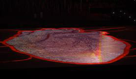 As peças de quebra-cabeça, que traziam os rostos dos atletas estampados, formaram um coração no meio do campoTomaz Silva/Agência Brasil