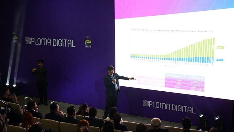 Governo anuncia versão digital de diplomas com custo 80% menor Governo anuncia versão digital de diplomas com custo 80% menor