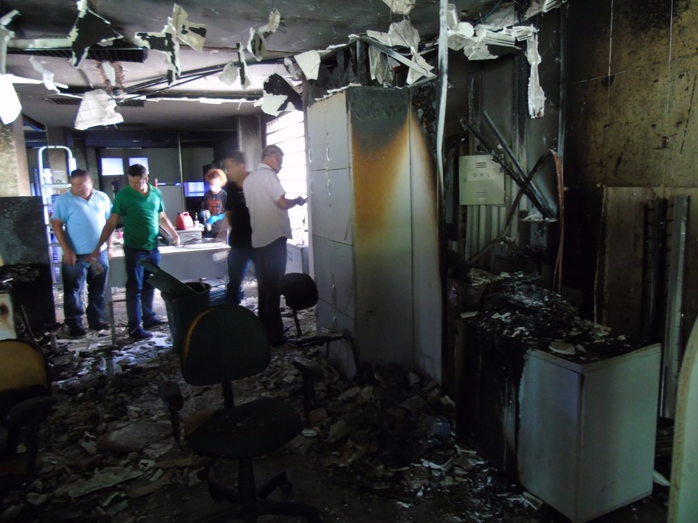 Funtrab suspendeu atendimentos após incêndio no prédio do órgão (Foto: Funtrab/Divulgação)