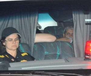 André Puccinelli a caminho do Centro de Triagem - Valdenir Rezende