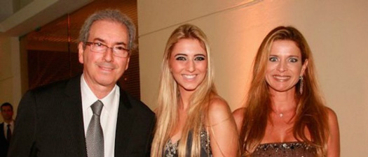 Eduardo Cunha pede apoio a colegas com ajuda da filha © Reprodução