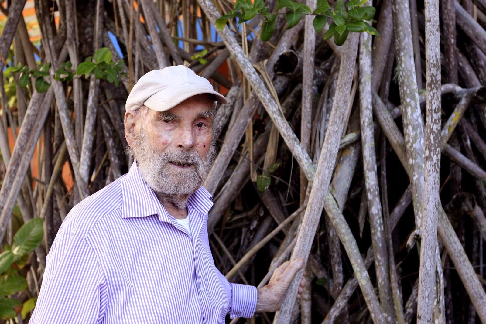 Artista plástico polonês Frans Krajcberg morreu aos 96 anos no Rio de Janeiro (Foto: Tiago Queiroz/ Estadão Conteúdo)
