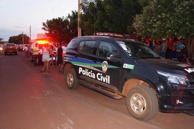 Vítima foi atingida por dois disparos; caso é investigado - Foto: Rio Brilhante em Tempo Real
