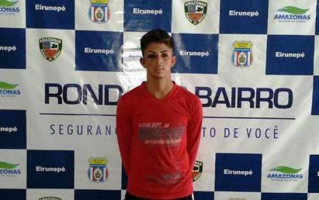 José Anderson fugiu do local do crime, mas foi capturado pela polícia Foto: Divulgação / Polícia Civil