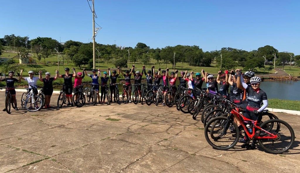 Pedal das Divas reúne ciclistas em alusão ao Dia Internacional da Mulher Foto: Divulgação/AEGB