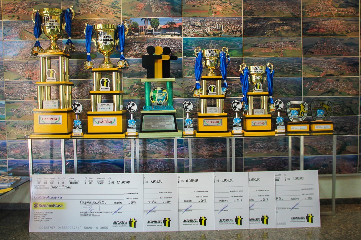 Rodada final da Copa Assomasul em Bela Vista acontece no domingo Premiação da Copa Assomasul 2019. Edson Ribeiro