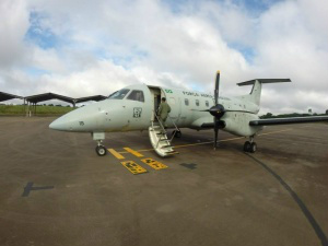 As viagens são feitas em aeronaves militares. (Foto: Arquivo pessoal)