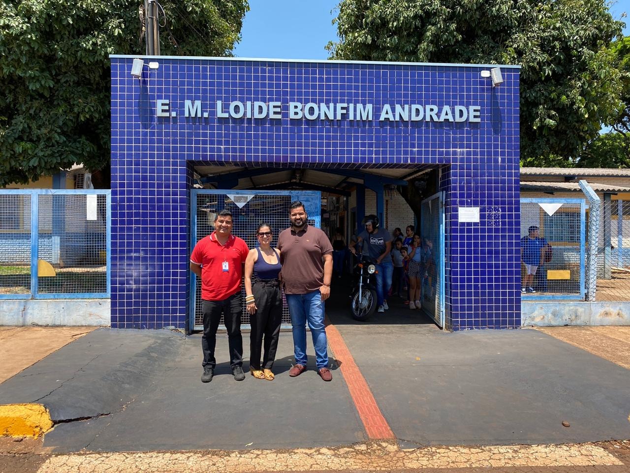 Secretário Weslei Queiroz e equipe organizadora visitam escolas para divulgar a segunda edição do Festival Estudantil da Canção e Dança de Dourados