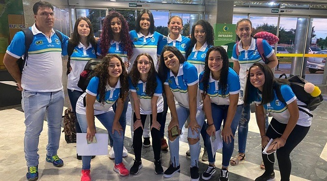 Equipe feminina de MS estreia Sub-18 de Voleibol Equipe feminina de MS estreia Sub-18 de Voleibol