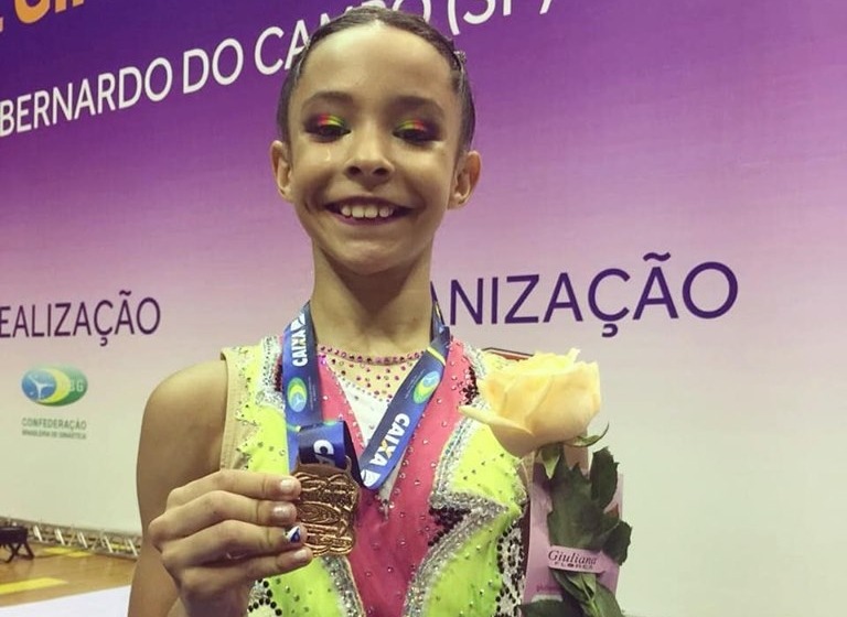 Ginasta de MS conquista medalha histórica no Torneio Nacional de Ginástica Rítmica Divulgação