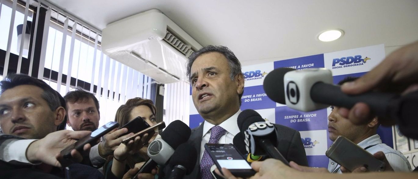 Aécio diz que PSDB superou ideia de abandonar governo Temer Antonio Cruz/ Agência Brasil