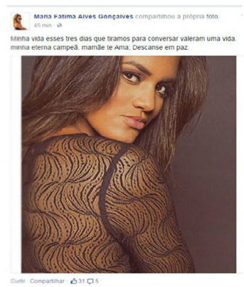 Mãe de Sarah Corrêa faz homenagem à filha no Facebook (Foto: Reprodução)
Leia mais no LANCENET! http://www.lancenet.com.br/minuto/Nadadora-medalhista-Pan-acidente-gravissimo_0_1349865087.html#ixzz3Z5JCCv8n
© 1997-2015 Todos os direitos reservados a Areté Editorial S.A Diário LANCE! 