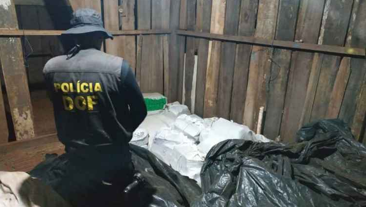 Polícia desmonta depósito de armas e drogas e apreende 1,3 tonelada de maconha Foto: Divulgação