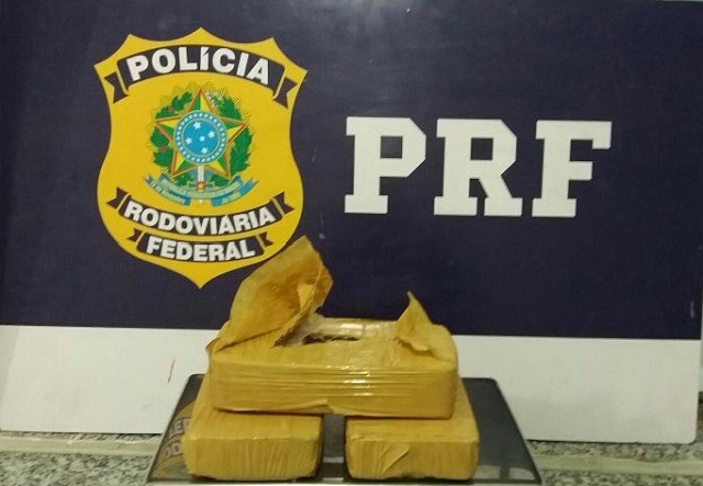 PRF apreende pasta base de cocaína que seria comercializada no Maranhão