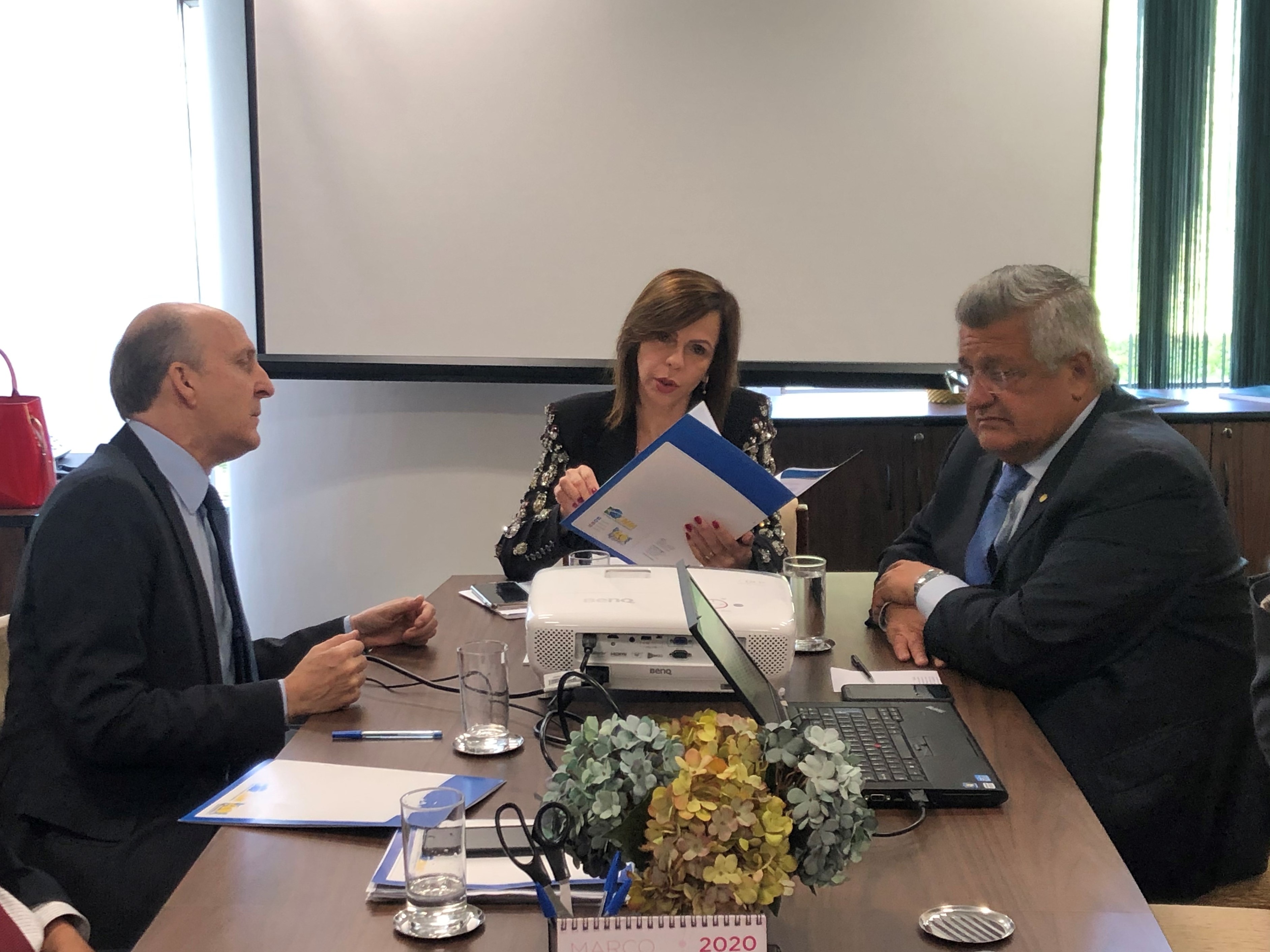 Aroldi com com a relatora da PEC, professora Dorinha (DEM-TO) / 
Divulgação