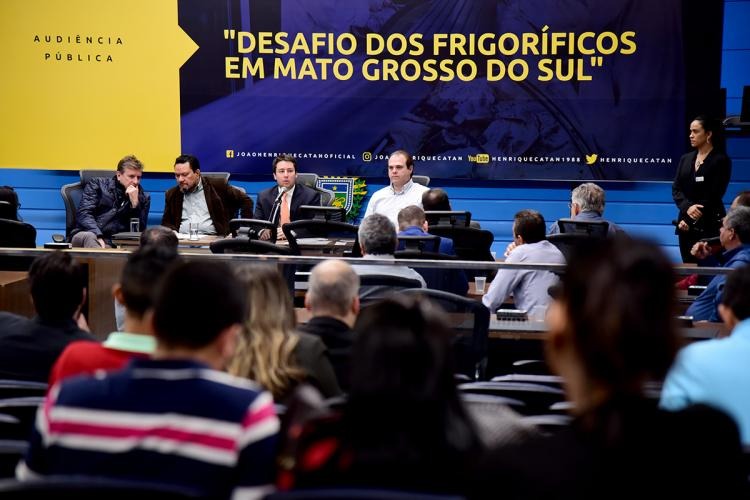 Sistema Famasul participa de audiência pública sobre os desafios dos frigoríficos Foto: Assessoria