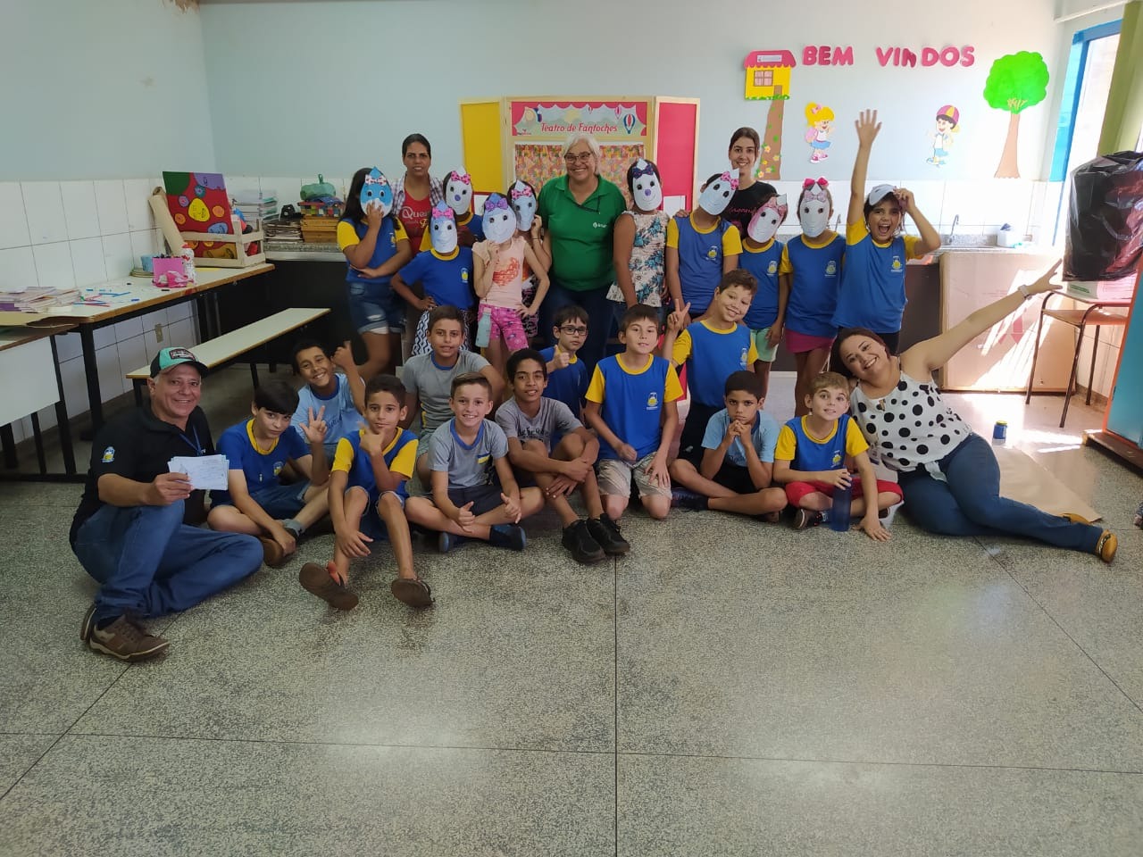 Imam desenvolve atividades nas escolas com o intuito de conscientizar alunos e comunidade escolar sobre a importância da água.
 Foto: Divulgação