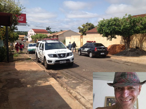 Polícia Civil e perícia no local onde Altivane foi encontrado morto - Foto: Whatsapp