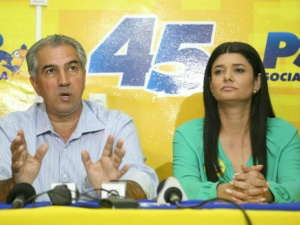 Reinaldo promete ampliar atuação ao lado de Rose no 2º turno Reinaldo ao lado de Rose durante coletiva de imprensa na tarde de hoje em Campo Grande - Foto: Fernando Antunes