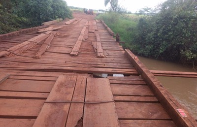 Prefeitura vai construir duas pontes e reformar uma terceira Ponte que será reformada na região do Barro Preto entre Dourados e Douradina – Divulgação/Semop