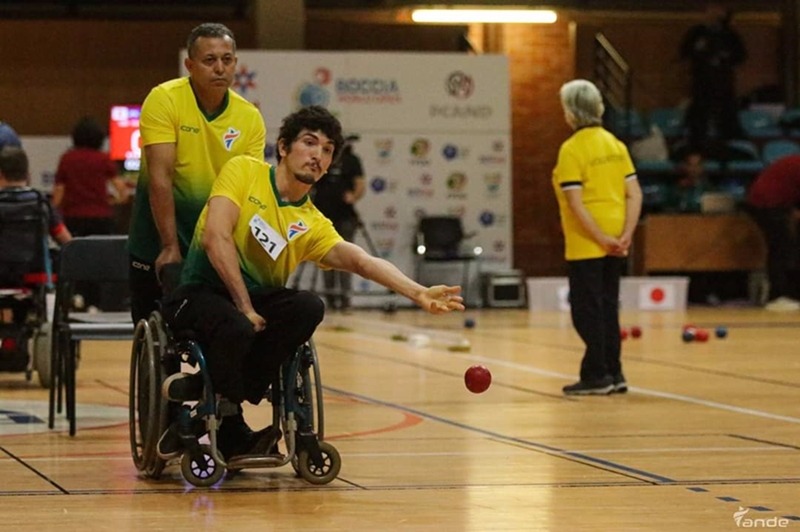 Três-lagoense ajuda o Brasil a levar o bronze no Open Mundial de bocha paralímpica Foto: Claudio Garcia/Ande