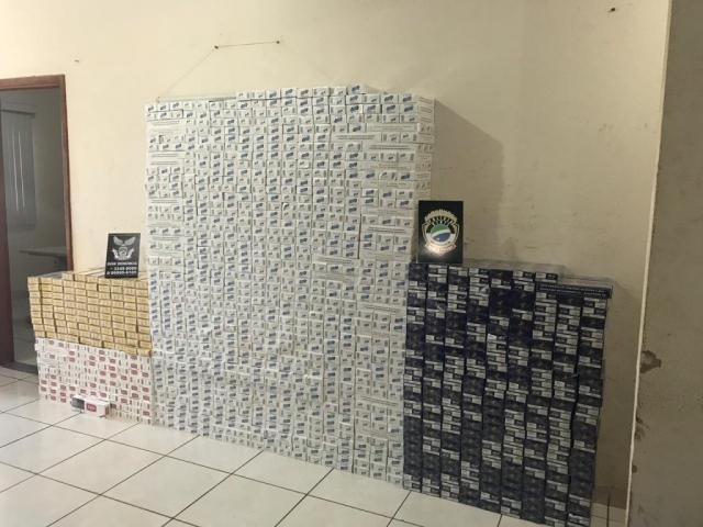 Quadrilha é presa com contrabando de cigarros Foto: Divulgação