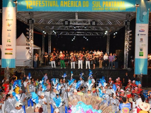 Abertura do 12º Festival América do Sul Pantanal em Corumbá (MS) 