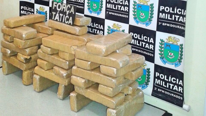 PM em Dourados divulga balanço de apreensão de drogas nos últimos 12 meses Balaço divulgado pelo 3ºBPM em Dourados