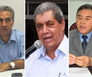 Reinaldo Azambuja, André Puccinelli e Odilon de Oliveira apareceram em pesquisa - Arquivo/Correio do Estado
