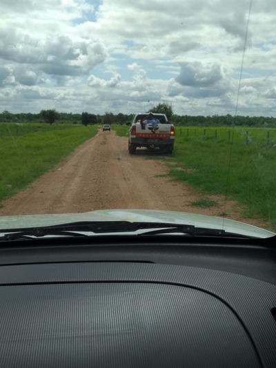 Veículo carregado em área em disputa - Foto: WhatsApp/Correio do Estado