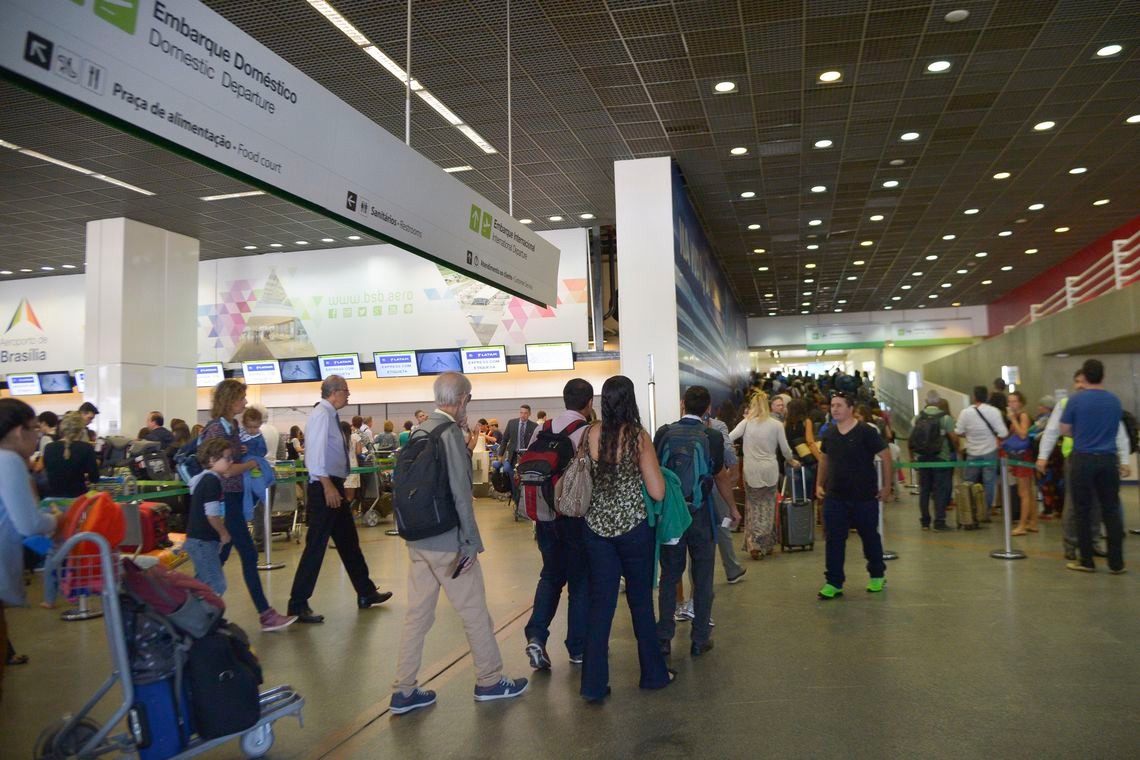 Pesquisa mostra aumento da satisfação com infraestrutura aeroportuária José Cruz/Agência Brasil