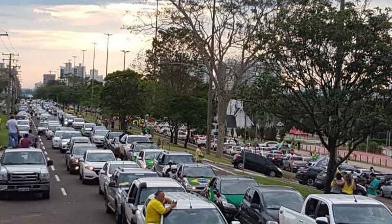 Organizadores confirmam carreata em apoio ao Bolsonaro neste domingo Carreata no ano passado pela Afonso Pena. Cleber Rabelo