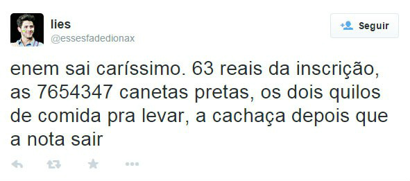Estudantes reclamam no Twitter de aumento da taxa do Enem para R$ 63