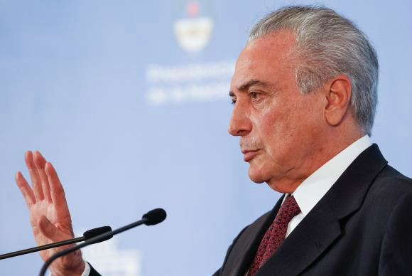 Temer viaja à Ásia para participar de cúpula do Brics e ampliar investimentos Brasília - O presidente Michel Temer viaja à Ásia para encontros com líderes e empresários -Beto Barata/PR