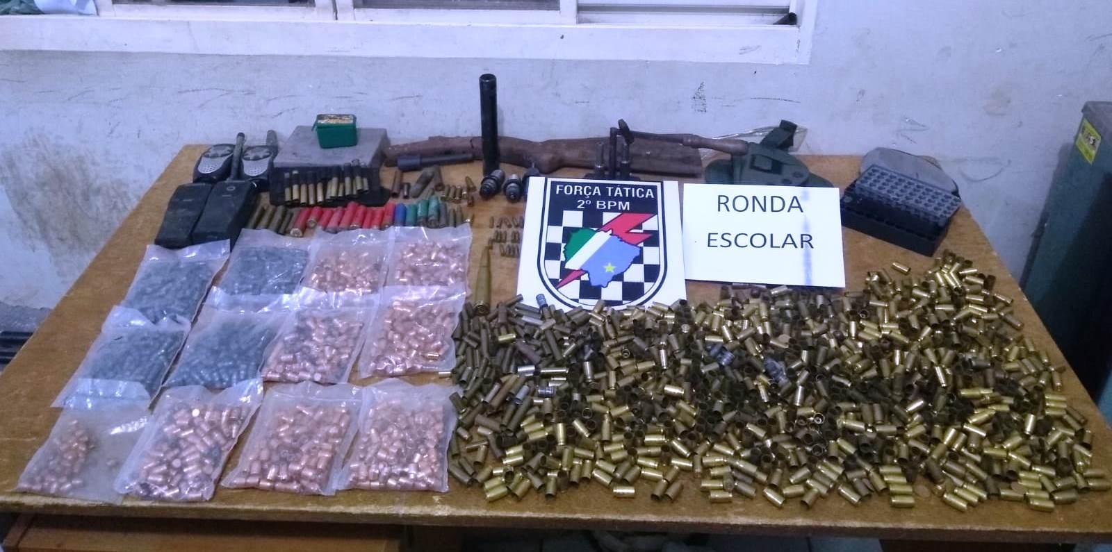 Polícia Militar apreende mais de mil projéteis em Três Lagoas Polícia Militar apreende mais de mil projéteis em Três Lagoas