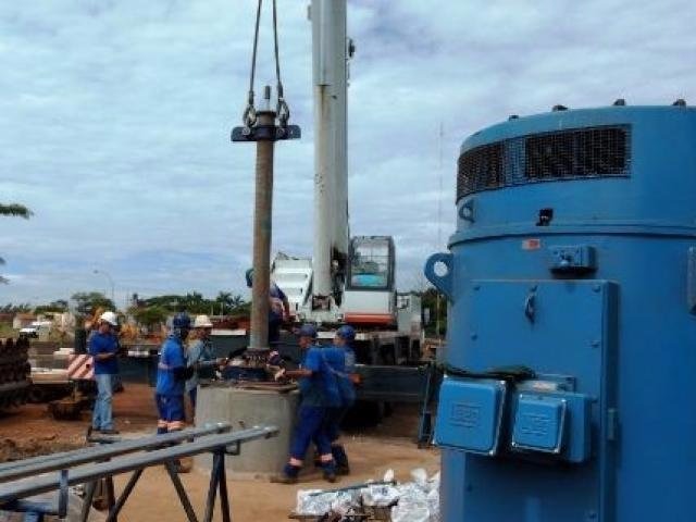 Problema em bomba de super poço obriga moradores da região norte de Dourados a economizar água (Foto: Divulgação)