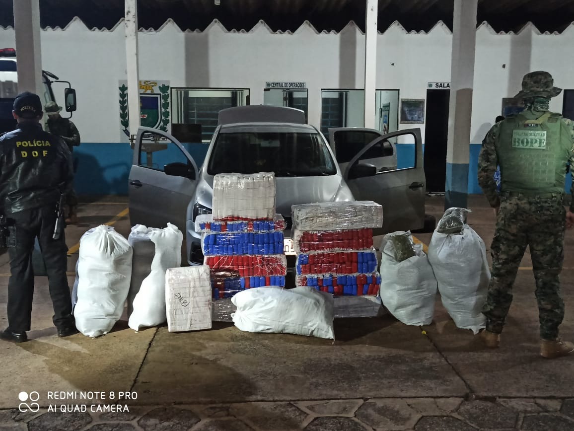 DOF e BOPE prendem duas mulheres levando drogas para Cuiabá