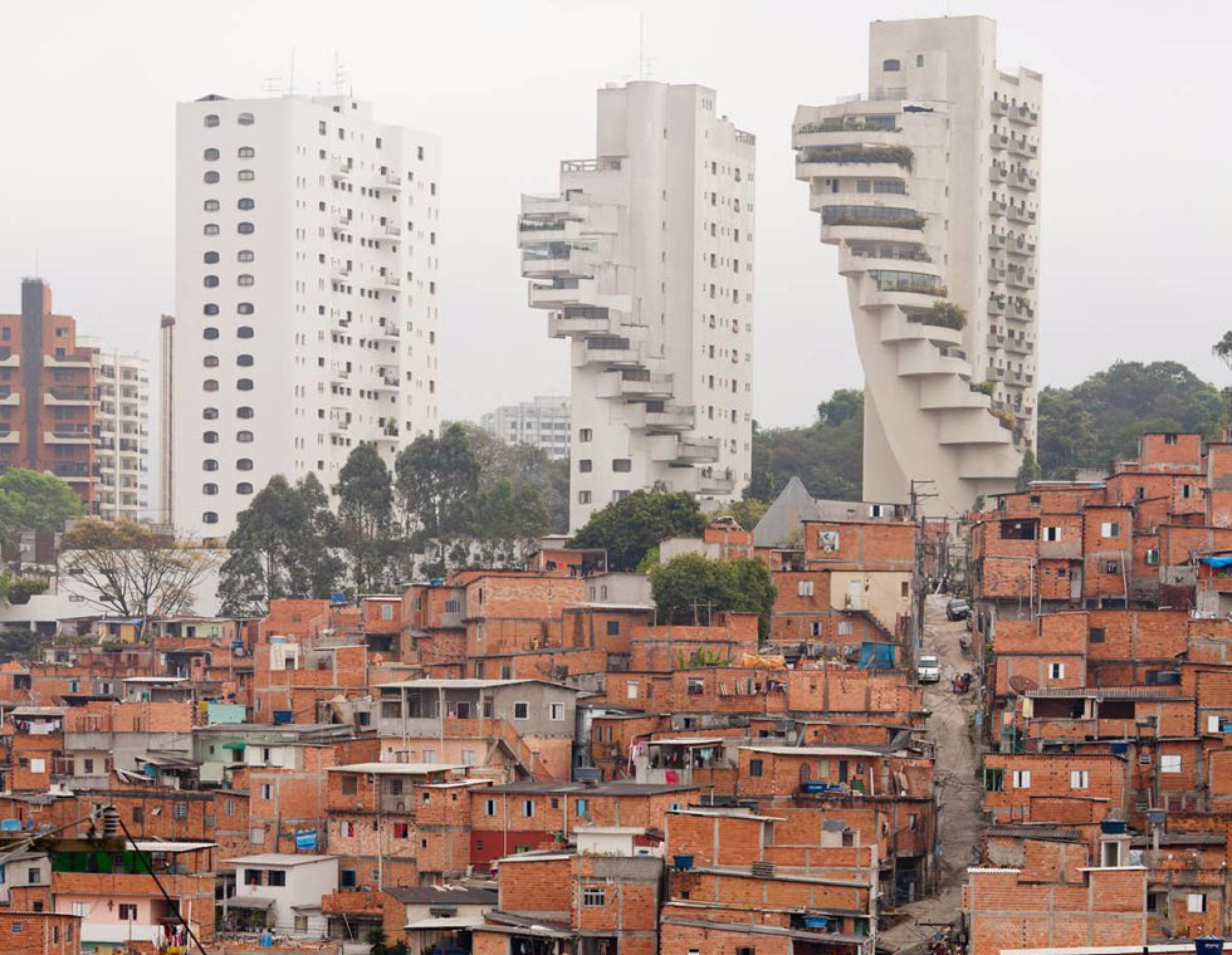 Foto do bairro de Paraisópolis, em São Paulo. TUCA VIEIRA