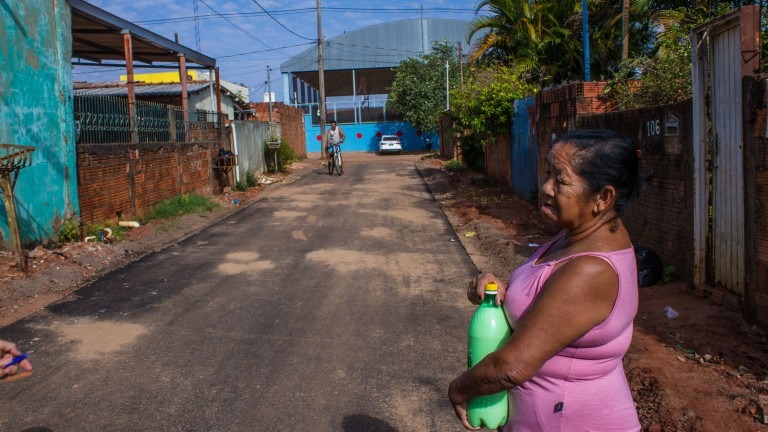 Comunidade Pereira Borges ganha estrutura de bairro com esgoto e asfalto Foto: Assessoria