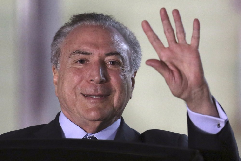 Quadro de saúde de Temer é estável e alta deve ser nesta segunda, informa Planalto O presidente Michel Temer (Foto: Eraldo Peres/AP)
