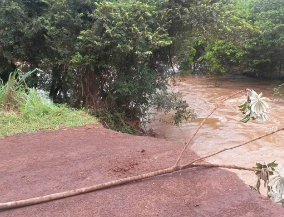 Governo usará R$ 4,3 milhões do Fundersul para recuperar pontes Em março deste ano, chuva derrubou ponte de rodovia - Foto: Arquivo