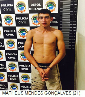 Policia Civil de Miranda prende autor de roubo e estupro