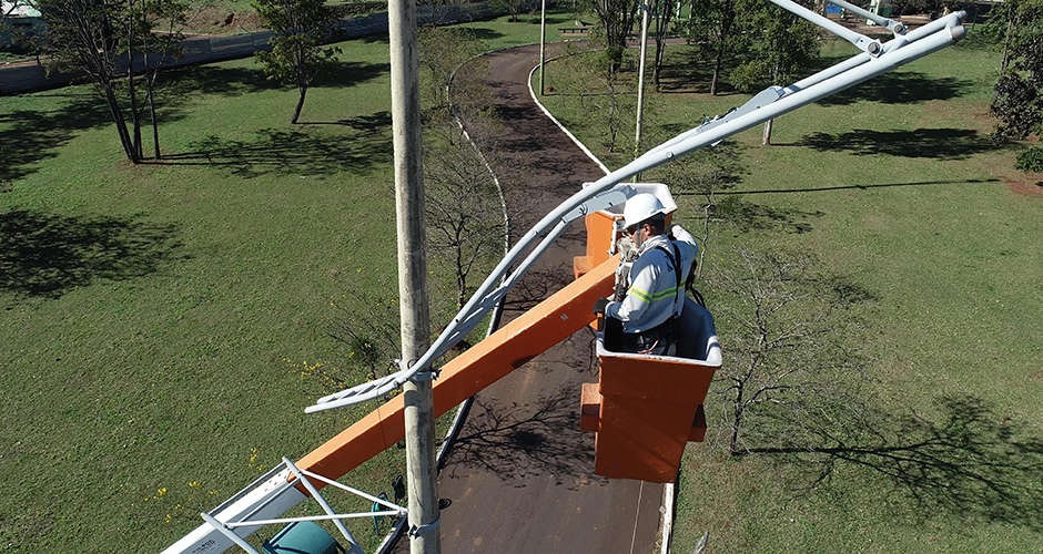 Já foram substituídas mais de 50% da iluminação do Parque das Nações Indígenas Energisa/Divulgação