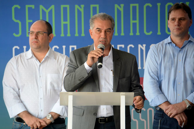 Azambuja culpa Minha Casa Minha Vida por corte de verba da habitação Governador falou sobre congelamento do orçamento - Foto: Bruno Henrique/Correio do Estado