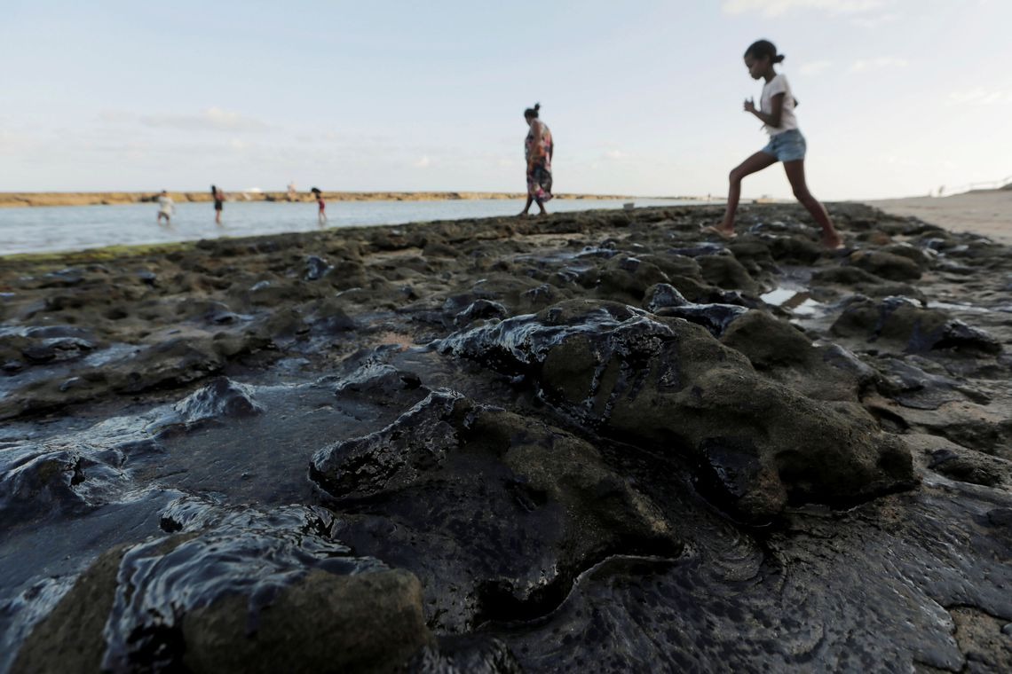 Óleo atinge local de desova de tartarugas no Espírito Santo Óleo atinge local de desova de tartarugas no Espírito Santo